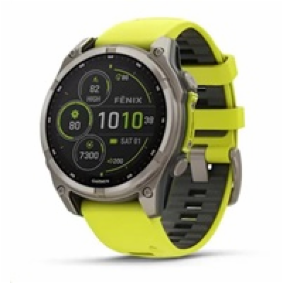 Garmin - fenix 8 Solar Sapphire - 47 mm - Titanium with A...