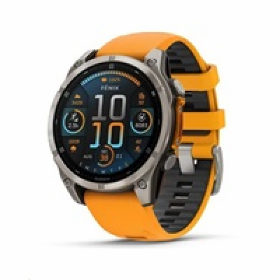 Garmin - fenix 8 Solar Sapphire - 51 mm - Carbon Gray DLC...