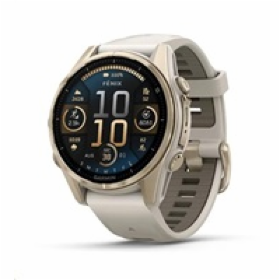 Garmin fenix® 8 – 43 mm, AMOLED, Sapphire, Soft Gold / Fo...