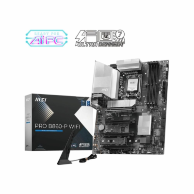 MSI PRO B860-P WIFI / INTEL B860 / LGA1851 / 4x DDR5 / M....