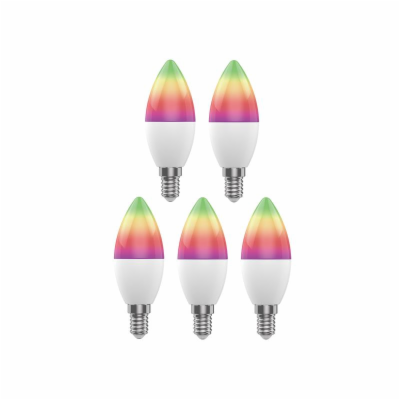 Smart LED žárovka E14 5W RGB CCT WOOX R9075/5pack WiFi Tu...