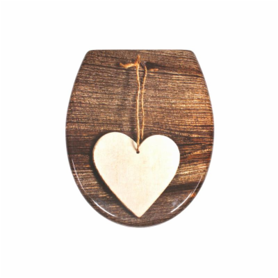 WC sedátko SCHÜTTE Wood Heart Soft Close