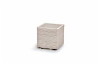 Květináč MADERA SQUARE ECO WOOD bílý 28,8cm