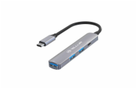 Tellur Tellur USB-C 3.1 hub, 2xUSB 2.0 + 1xUSB-C + 1xUSB 3.0, aluminum, šedá