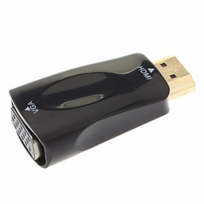 PremiumCord konvertor HDMI na VGA + audio/ černý