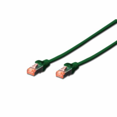 Digitus Patch Cable,S-FTP, CAT 6, AWG 27/7, LSOH, Měď, ze...