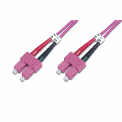 DIGITUS Fiber Optic Patch Cord, SC to SC, Multimode OM4 -...