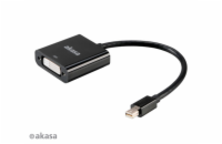 AKASA adaptér Mini DisplayPort na DVI passive, 20cm