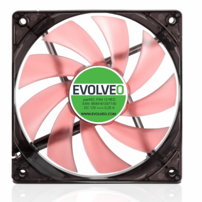 EVOLVEO 12L1BL ventilátor 120mm, 4 LED modrý, 3pin