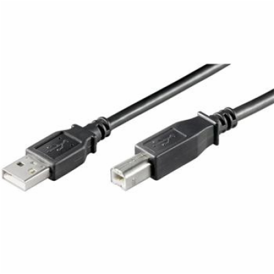 PREMIUMCORD Kabel USB 2.0 A-B propojovací 1m, barva černá