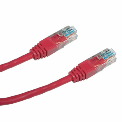 DATACOM Patch cord UTP CAT5E 1,5m červený