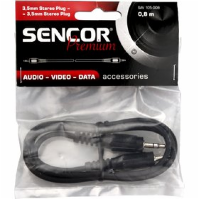 Sencor SAV 105-008 3,5 mm stereo jack - 3,5 mm stereo jack