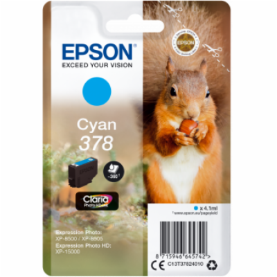 Epson inkoustová náplň/ C13T37824010/ 378 Claria Photo HD...