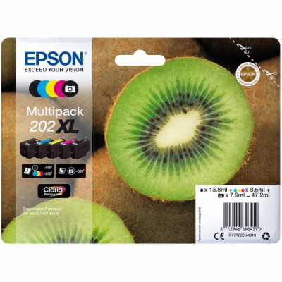 EPSON ink Multipack "Kiwi" 5-colours 202XL Claria Premium...