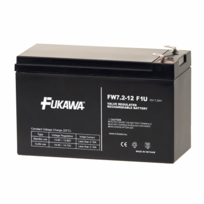 FUKAWA Akumulátor FW 7.2-12 F1U (12V / 7,2Ah); 12341 FUKA...