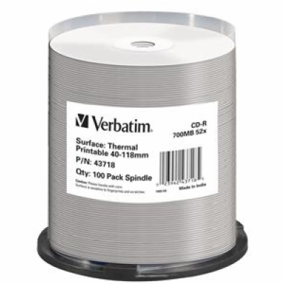 VERBATIM CD-R DataLifePlus 700MB, 52x, thermal printable,...