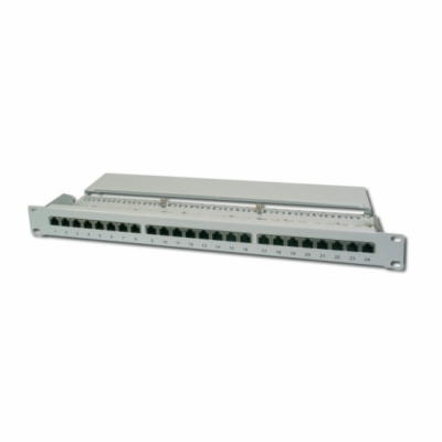 Digitus CAT 6 patch panel, stíněný, 24 portů RJ45, 8P8C, ...