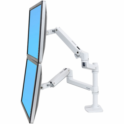 Ergotron LX Dual Stacking Arm, stolní ramena pro 2 lcd, f...