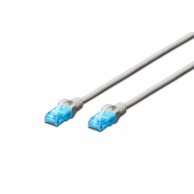 Digitus Ecoline Patch Cable, UTP, CAT 5e, AWG 26/7, šedý ...