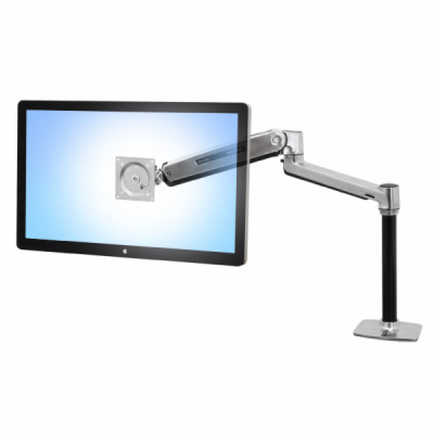 ERGOTRON LX HD Sit-Stand Desk Mount LCD Arm, Polished, st...