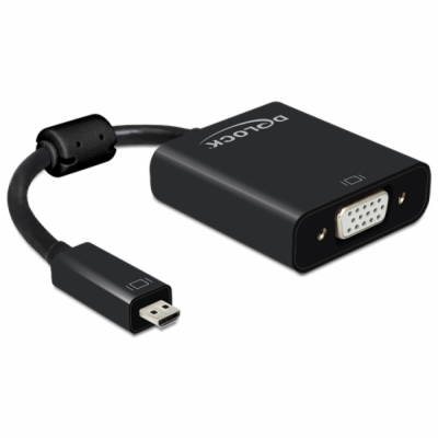 Delock adaptér HDMI Micro-D samec > VGA samice, s Audio, ...