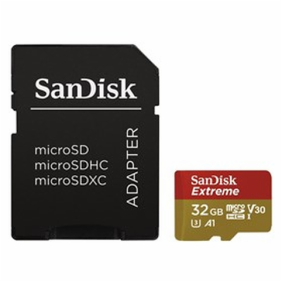 SanDisk MicroSDHC karta 32GB Extreme (100MB/s, Class 10, ...