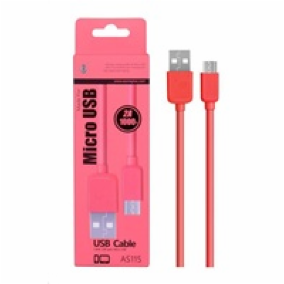 PLUS datový a nabíjecí kabel AS115, konektor micro USB, č...