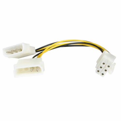 Redukce napájecí 5.25" Molex-6 pin pro graf.karty