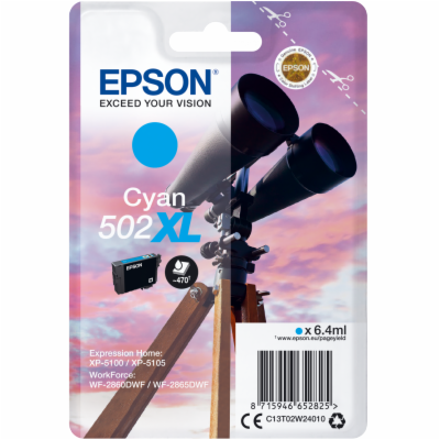 EPSON singlepack,Cyan 502XL,Ink,XL