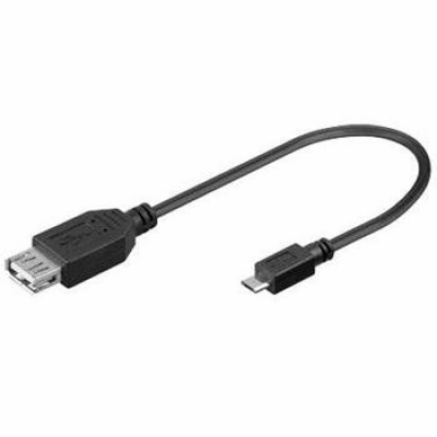 PremiCord USB kab redukce A/fem-MicroUSB/mal20cm