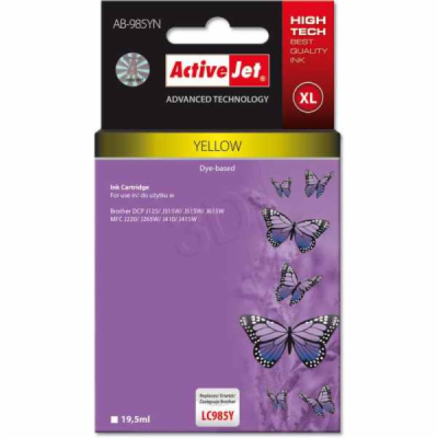 ActiveJet inkoust Brother LC-985Y, 19 ml,  new AB-985YN (...