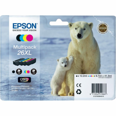 Epson T2636 - originální Multip. 4-colours 26XL Claria Pr...