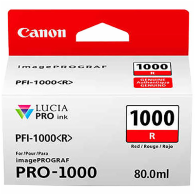 Canon CARTRIDGE PFI-1000R červená pro ImagePROGRAF PRO-10...