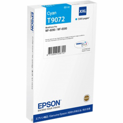 EPSON cartridge T9072 cyan  XXL (WF-6xxx)