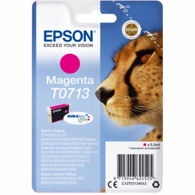 EPSON ink bar Singlepack Magenta T0713 DURABrite Ultra In...