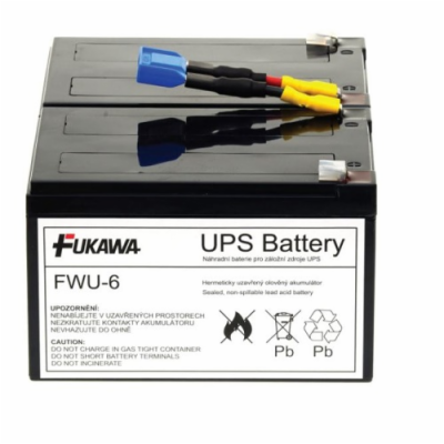 FIAMM FWU-6 12417 FUKAWA olověná baterie FWU6 do UPS APC/...