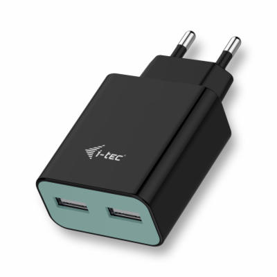 i-tec USB Power Charger 2 Port 2.4A - USB nabíječka - černá