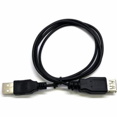 C-TECH CB-USB2AA-18-B USB A-A, prodlužovací, 1,8m, černý