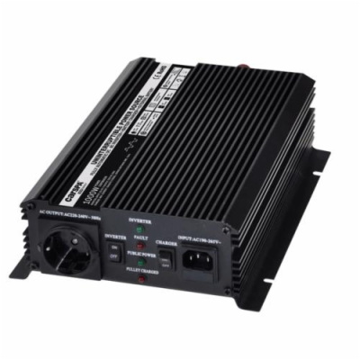 Měnič napětí Carspa UPS1000-12 12V/230V 1000W s nabíječko...