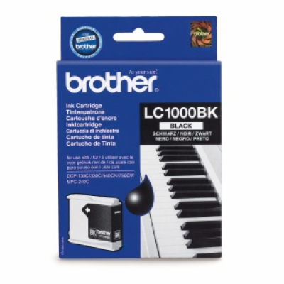 Brother LC-1000BK - originální Brother LC-1000Bk (ink. če...