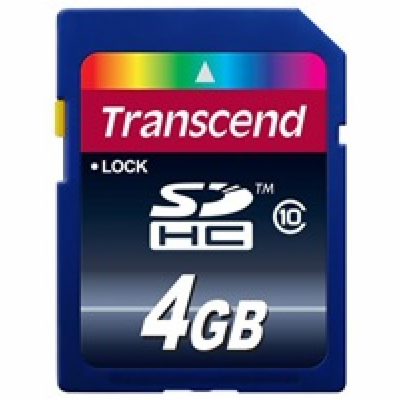 TRANSCEND SDHC karta 4GB Premium, Class 10