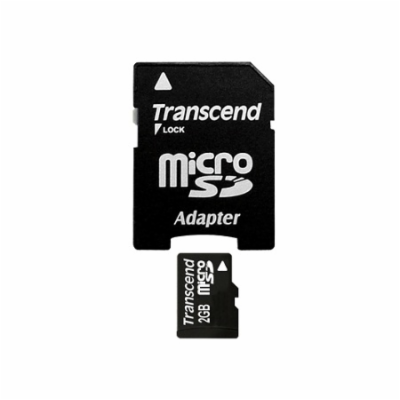 TRANSCEND MicroSD karta 2GB + adaptér