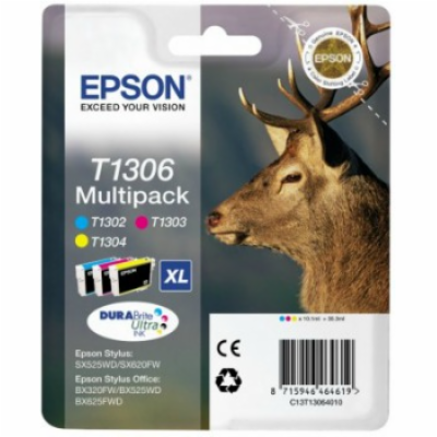 EPSON ink Multipack 3-colours "Jelen" T1306 DURABrite Ult...