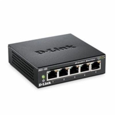 D-Link DGS-105/E 5-port 10/100/1000 Gigabit Metal Housing...