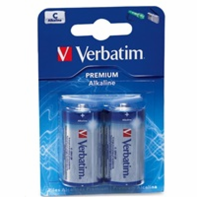 VERBATIM Alkalické baterie C,  2 PACK / LR14