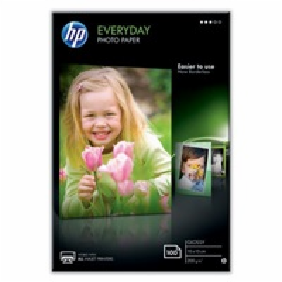 HP Everyday Glossy Photo Paper-100 sht/10 x 15 cm, 200 g/...