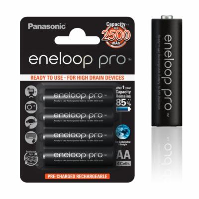 PANASONIC HR6 AA 3HCDE/4BE ENELOOP PRO N, 2500 mAh (Blist...