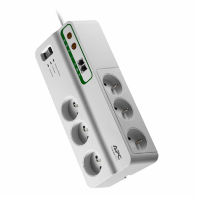 APC Home/Office SurgeArrest 6 Outlets with Phone & Coax P...