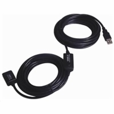 PREMIUMCORD USB 2.0 repeater a prodlužovací kabel A/M-A/F...