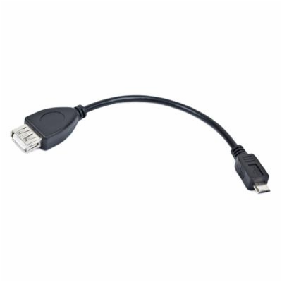 GEMBIRD Kabel USB 2.0 A-Micro B, OTG, 15cm (F/M, pro tabl...